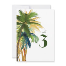 Palm Tree Beach Trouwtafel Nummer