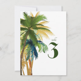 Palm Tree Beach Trouwtafel Nummer