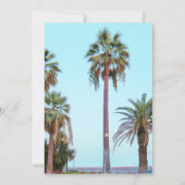 Palm Tree Beach Verplichtingsceremonie Uitnodiging (Achterkant)