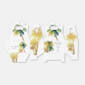 Palm Tree Beach Wedding Vrijgezellenfeest Favoriet Bedankdoosjes (Uitgevouwen)