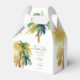 Palm Tree Beach Wedding Vrijgezellenfeest Favoriet Bedankdoosjes