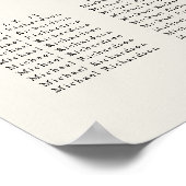 Palm Tree Bestemming Bruiloft 15 Zitkaarten Poster (Hoek)