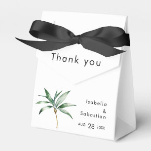 Palm Tree bestemming bruiloft dank u Bedankdoosjes