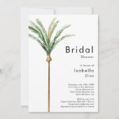 Palm Tree Bestemming Bruiloft Vrijgezellenfeest Kaart (Voorkant)