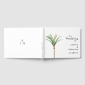 Palm Tree Bestemming Huwelijk Gastenboek (Volledig)