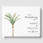 Palm Tree Bestemming Huwelijk Gastenboek<br><div class="desc">Deze palmboombestemming bruiloft gastenboek ontwerp beschikt over tropische waterverf palmbomen op een heldere witte achtergrond die de dromerige sfeer van een bestemmingsbruiloft oproepen. dit ontwerp straalt de romance van zandoevers en zwaaiende palmen, ideaal voor koppels op zoek naar een echt onvergetelijk feest. Voor gepersonaliseerde coördinatie of vragen, aarzel niet om...</div>