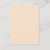 Palm Tree Boho Beach Terracotta Details Bruiloft Informatiekaartje (Achterkant)