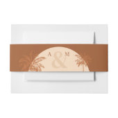 Palm Tree Boho Desert Terracotta & Cream Bruiloft Uitnodigingen Wikkel (Voorkant Voorbeeld)