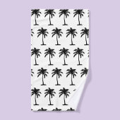 Palm Tree Botanical Tropical Print Bad Handdoek (Handdoek)