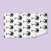 Palm Tree Botanical Tropical Print Bad Handdoek (Handdoek)
