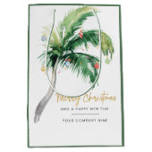 Palm Tree Business Logo kerstfeestdag Medium Cadeauzakje (Voorkant)
