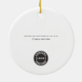 Palm Tree Business Logo Merry kerst Keramisch Ornament (Achterkant)