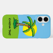 Palm Tree Cartoon iPhone Case (Achterkant (horizontaal))
