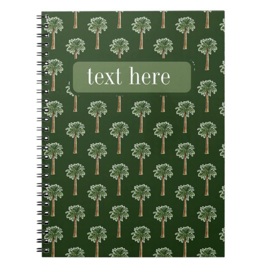 palm tree clipart notitieboek (Voorkant)