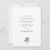 Palm Tree Coastal Home Bewegende aankondiging (Achterkant)