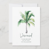 Palm Tree Coastal Home Bewegende aankondiging (Voorkant)