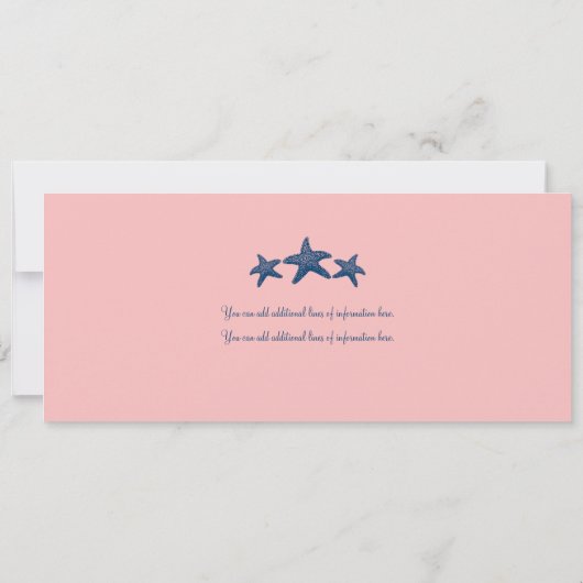 Palm Tree Costa Rica Boarding Pass Wedding Kaart (Achterkant)