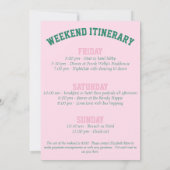 Palm Tree Country Club Bachelorette Kaart (Achterkant)