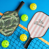 Palm Tree Country Club | Bride Monogram Mrs. Pickleball Paddle