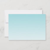 Palm Tree en Vogels Eenvoudige Strand Bruiloft Save The Date (Achterkant)