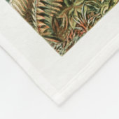 Palm Tree Ernst Haeckel Fleece Deken (Hoek)