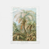 Palm Tree Ernst Haeckel Fleece Deken (Voorkant)