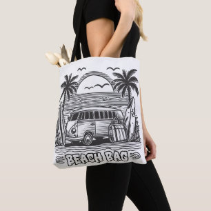 Palm Tree Escape Van Kleuren Tote Bag