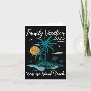 Palm Tree Family Vacation 2025 Florida Beach Treas Kaart