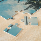 Palm Tree Florida Beach House aan Favorieten toege Legpuzzel (Zijkant)