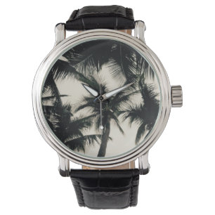 Palm Tree Foto van Willowcatdesigns Horloge