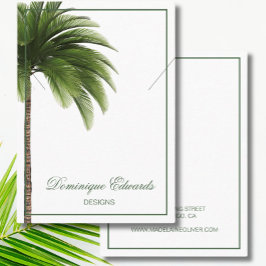 Palm Tree Green Ketting Display Visitekaartje