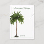 Palm Tree Green Ketting Display Visitekaartje (Voorkant)