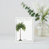 Palm Tree Green Ketting Display Visitekaartje (Staand voorkant)