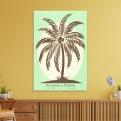 Palm Tree Guest Book Canvas - 150 ruimtes (Insitu (Woonkamer))