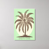Palm Tree Guest Book Canvas - 150 ruimtes (Voorkant)