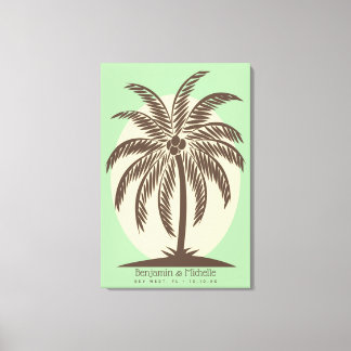 Palm Tree Guest Book Canvas - 150 ruimtes