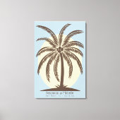 Palm Tree Guest Book Canvas - 250 ruimtes (Voorkant)