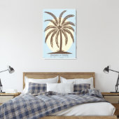 Palm Tree Guest Book Canvas - 250 ruimtes Afdruk (Insitu (Slaapkamer))