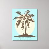 Palm Tree Guest Book Canvas - 50 ruimtes (Voorkant)
