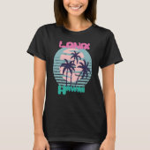 Palm tree Hawaii Lanai Vacation Beach Ocean T-shirt (Voorkant)