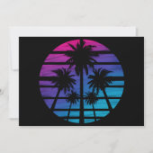 Palm Tree Hawaiian Beach Summer Vacation Kaart (Voorkant)