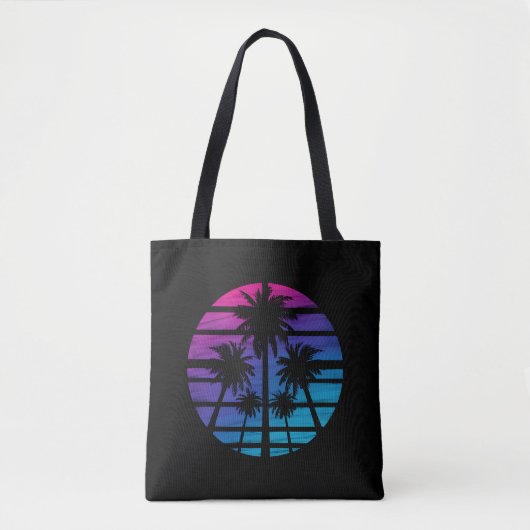 Palm Tree Hawaiian Beach Summer Vacation Tote Bag (Voorkant)