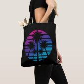 Palm Tree Hawaiian Beach Summer Vacation Tote Bag (Dichtbij)