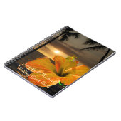 Palm Tree Hibiscus Tropical Weduwboek Notitieboek (Linkerzijde)