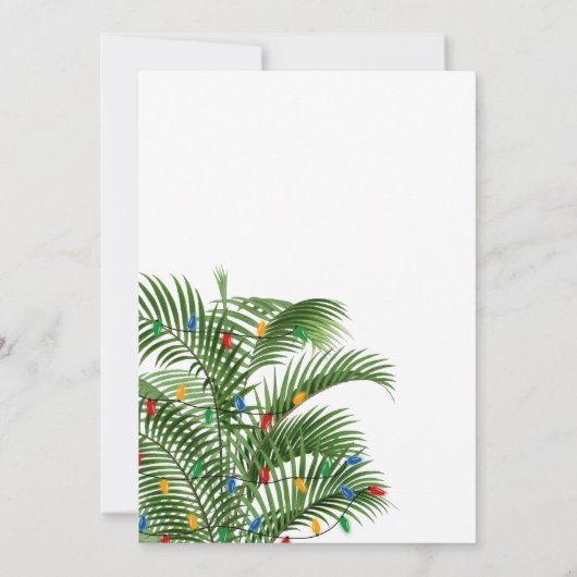 Palm Tree Holiday Business Logo Kerstfeest (Achterkant)