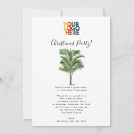 Palm Tree Holiday Business Logo Kerstfeest