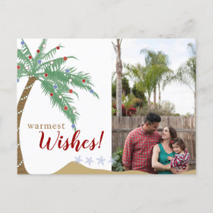 Palm Tree Holiday Photo Briefkaart