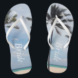 Palm Tree I Wedding Teenslippers Bride Beach Sanda<br><div class="desc">Palm Tree I Wedding Teenslippers Bride Beach Sandals with Personalized Destination</div>