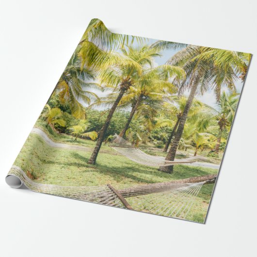 Palm tree in the morning cadeaupapier (Uitgerold)