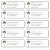 Palm Tree Individuele adres mailinglabels Sticker (Voorkant)